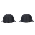 Coffee Capsule Filter Cup Kit Black with Beech Holder Aluminum Foil Spoon Brush 230ml Reusable Coffee Powder Filler