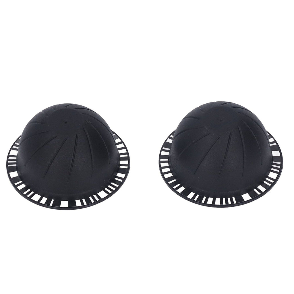Coffee Capsule Filter Cup Kit Black with Beech Holder Aluminum Foil Spoon Brush 230ml Reusable Coffee Powder Filler