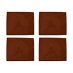 4Pcs Silicone Dehydrator Mats Food Grade High Temperature Resistance Prevent Sticking Fruit Dehydrator Trays with Edge Coffee
