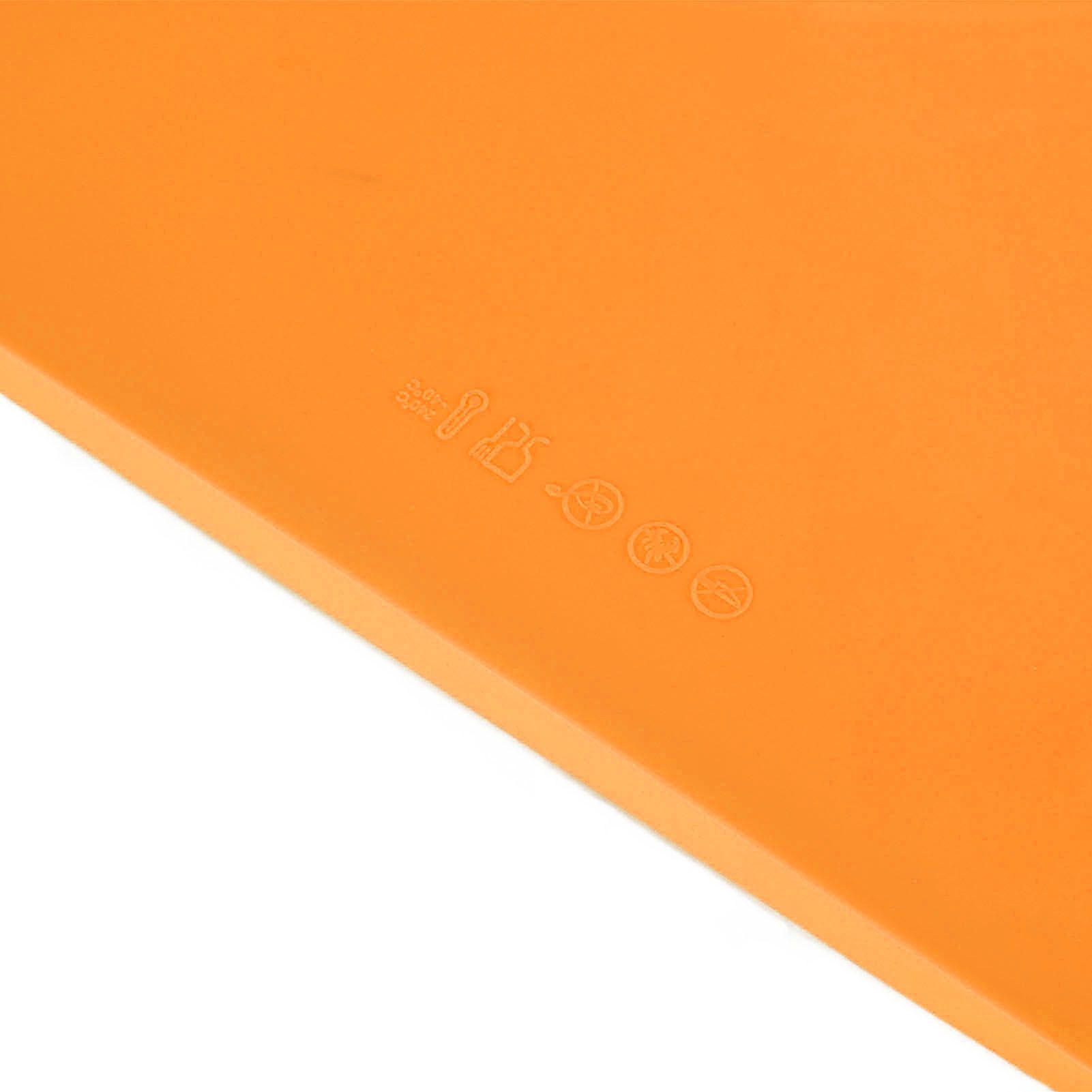 4Pcs Silicone Dehydrator Mats Food Grade High Temperature Resistance Prevent Sticking Fruit Dehydrator Trays with Edge Orange