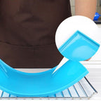 4Pcs Silicone Dehydrator Mats Food Grade High Temperature Resistance Prevent Sticking Fruit Dehydrator Trays with Edge Blue