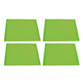 4Pcs Silicone Dehydrator Mats Food Grade High Temperature Resistance Prevent Sticking Fruit Dehydrator Trays with Edge Green