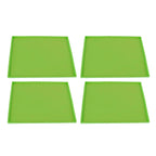 4Pcs Silicone Dehydrator Mats Food Grade High Temperature Resistance Prevent Sticking Fruit Dehydrator Trays with Edge Green