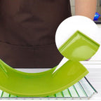 4Pcs Silicone Dehydrator Mats Food Grade High Temperature Resistance Prevent Sticking Fruit Dehydrator Trays with Edge Green