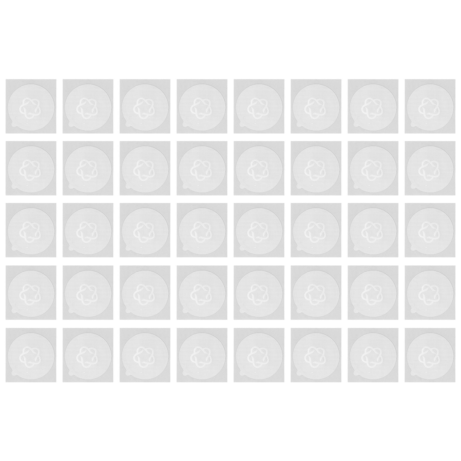40PCS Coffee Aluminum Foils Lids Reusable Coffee Capsule Foil Sealing Stickers for Home Cafe