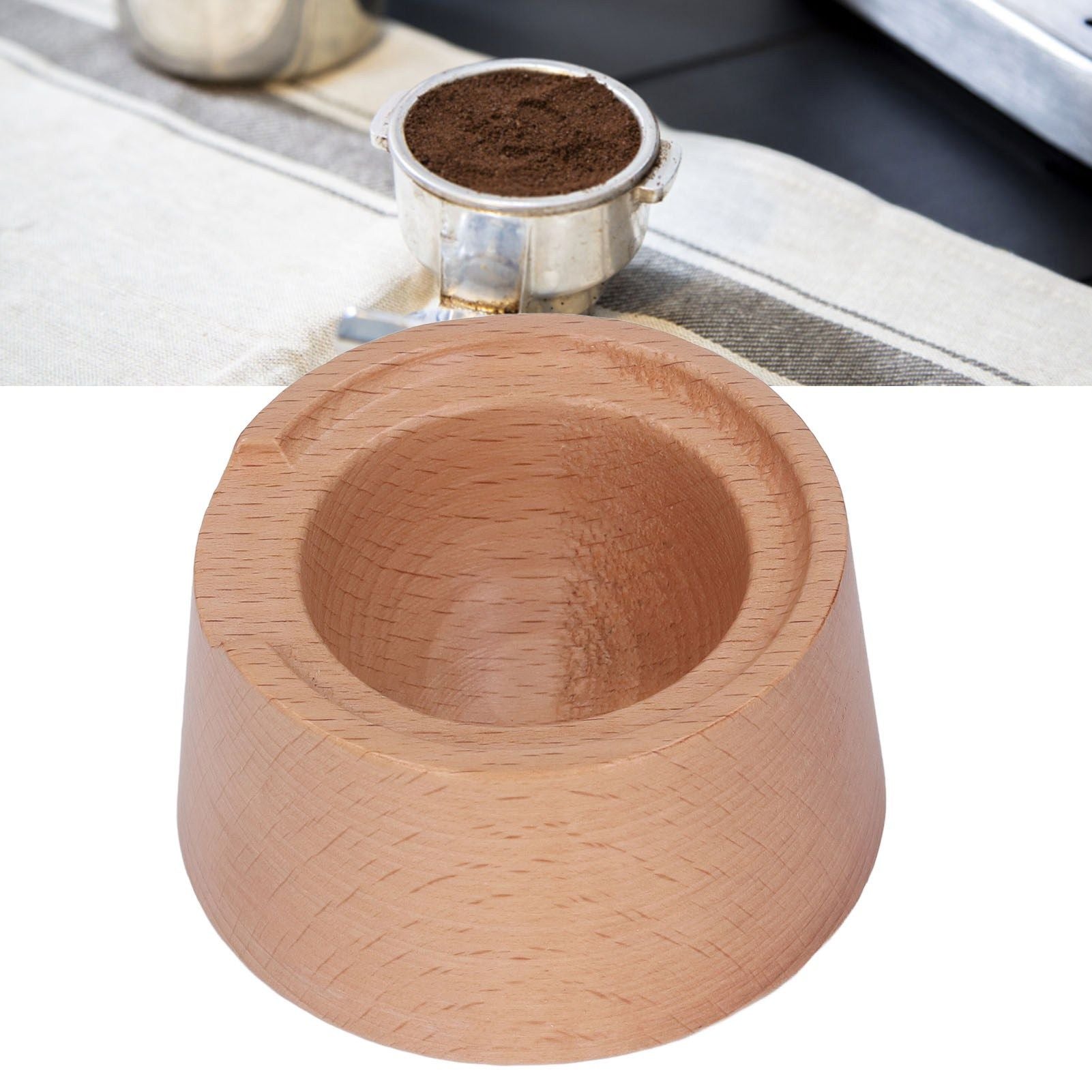 Reusable Coffee Capsule Powder Filler Wooden Coffee Capsule Refill Holder Beech Wood Coffee Capsule Filler Accessory