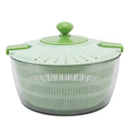 4L Vegetable Dryer PP Salad Spinner Multifunction Salad Drainer Bowl for Home Kitchen Green