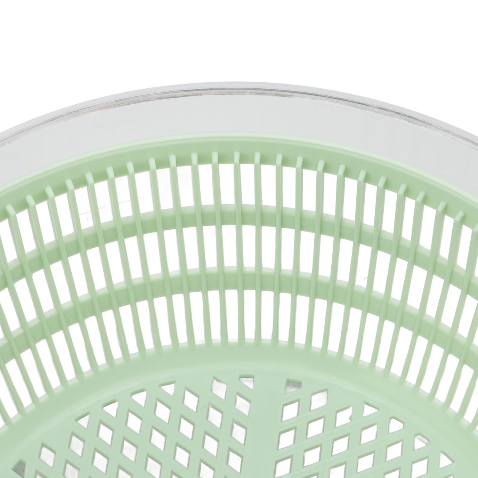 4L Vegetable Dryer PP Salad Spinner Multifunction Salad Drainer Bowl for Home Kitchen Green