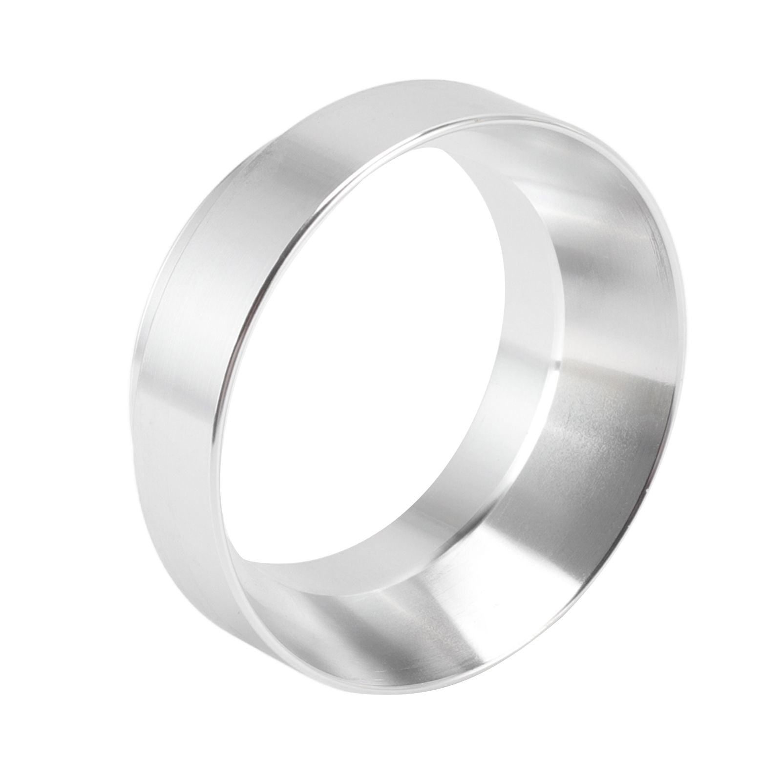 51mm Dosing Funnel Anti Flying Powder Aluminum Alloy Universal Dosing Rings with Magnetic for Household Coffee Shop Silver