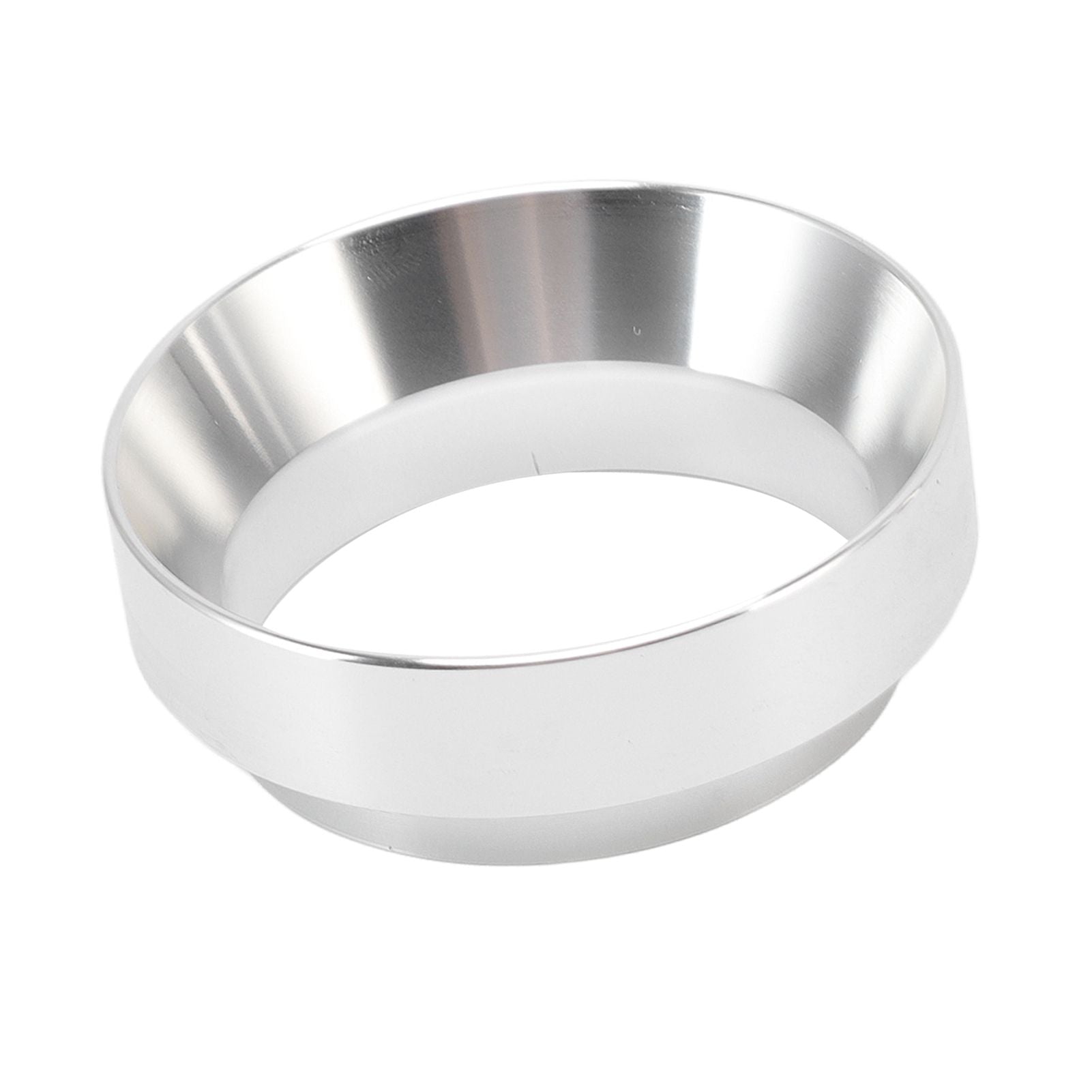 51mm Dosing Funnel Anti Flying Powder Aluminum Alloy Universal Dosing Rings with Magnetic for Household Coffee Shop Silver