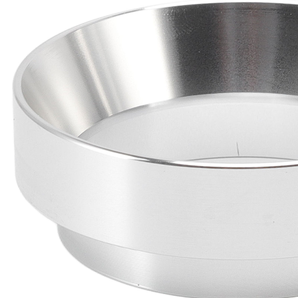51mm Dosing Funnel Anti Flying Powder Aluminum Alloy Universal Dosing Rings with Magnetic for Household Coffee Shop Silver