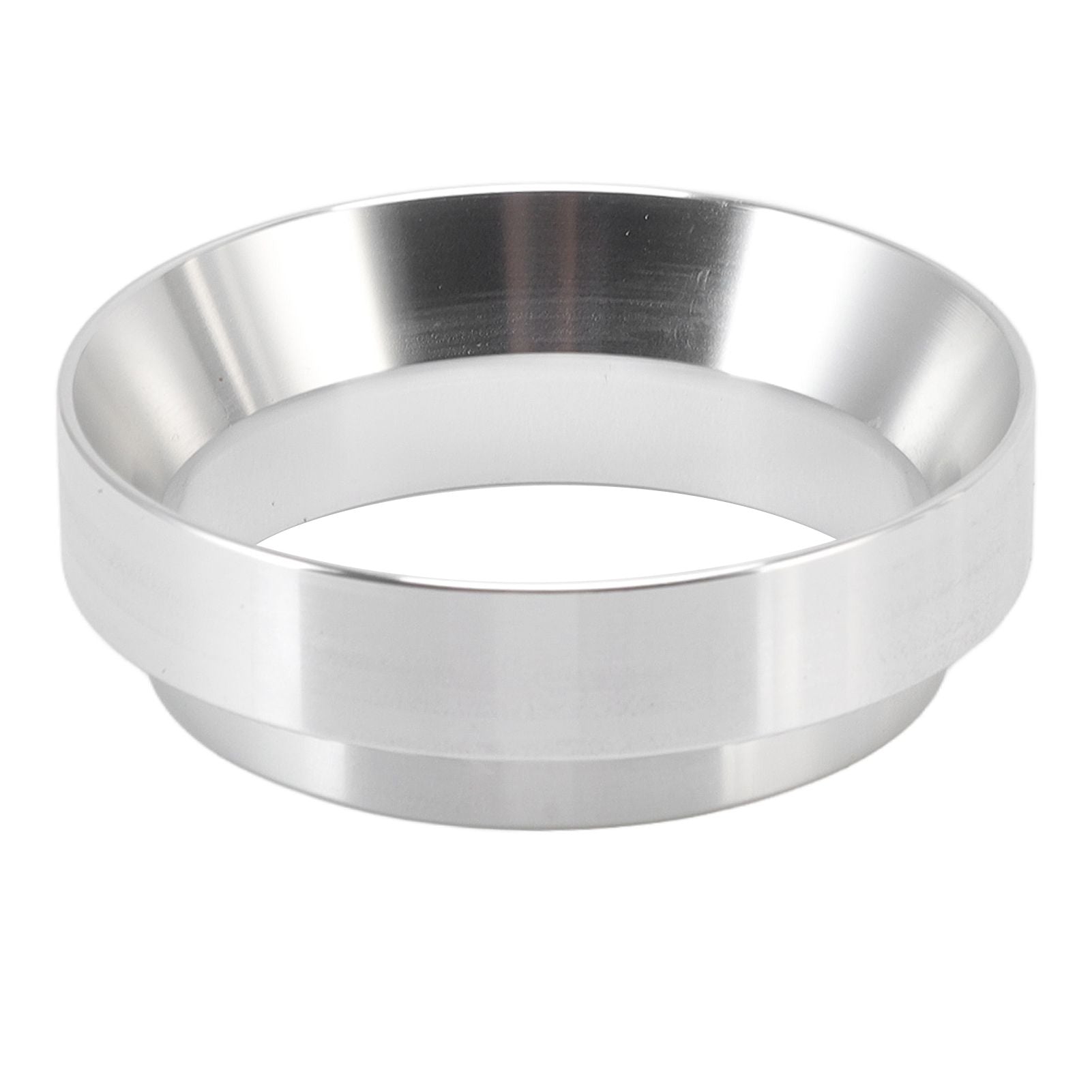 58mm Coffee Dosing Funnel Italian Magnetic Aluminium Alloy Coffee Powder Dosing Ring for Cafe Business Home Silver