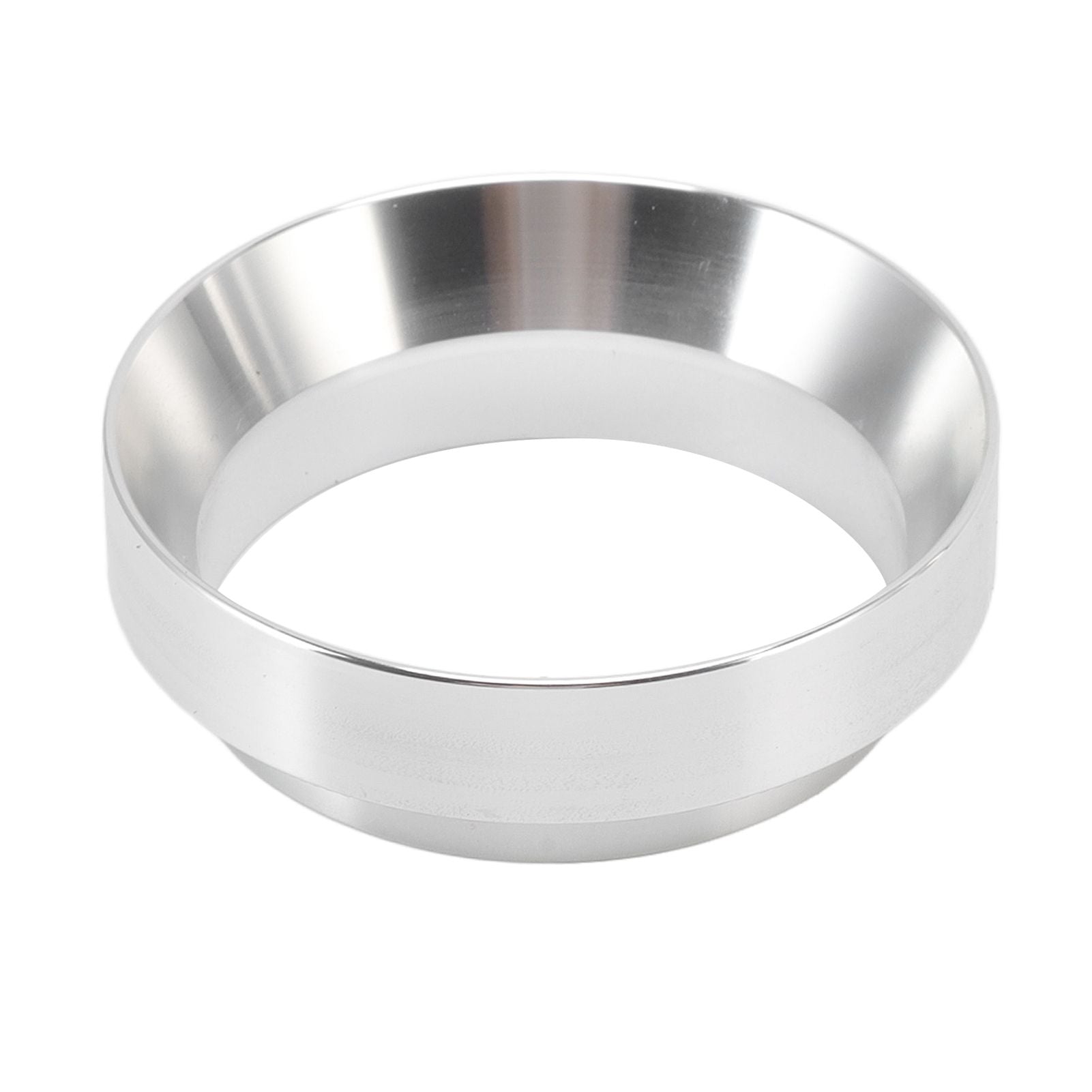 58mm Coffee Dosing Funnel Italian Magnetic Aluminium Alloy Coffee Powder Dosing Ring for Cafe Business Home Silver