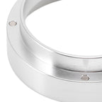58mm Coffee Dosing Funnel Italian Magnetic Aluminium Alloy Coffee Powder Dosing Ring for Cafe Business Home Silver
