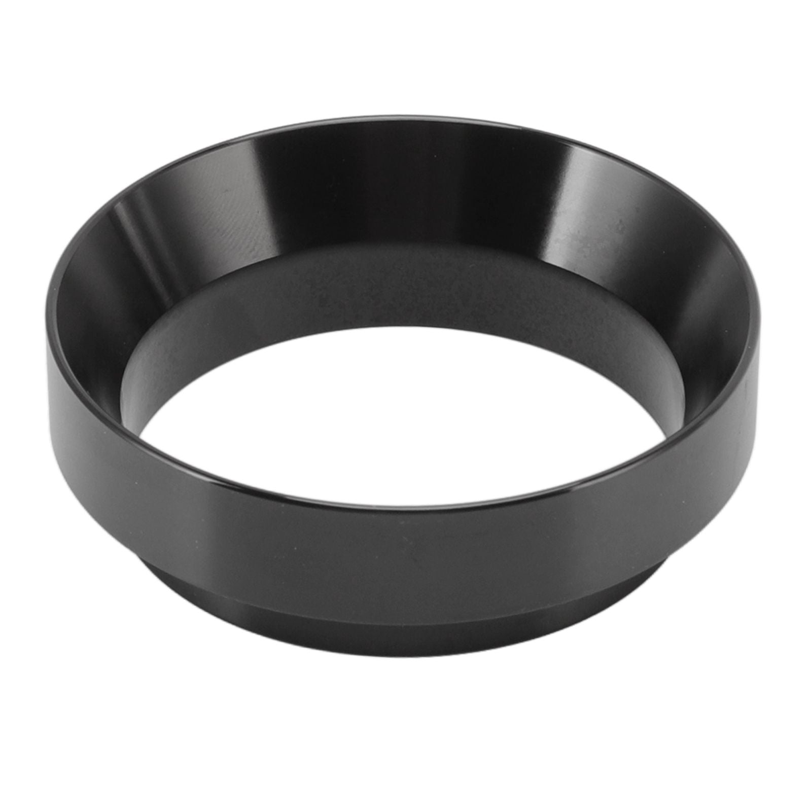 58mm Coffee Dosing Funnel Italian Magnetic Aluminium Alloy Coffee Powder Dosing Ring for Cafe Business Home Black