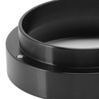 58mm Coffee Dosing Funnel Italian Magnetic Aluminium Alloy Coffee Powder Dosing Ring for Cafe Business Home Black