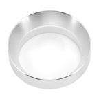 53mm Coffee Dosing Funnel Aluminum Alloy Magnetic Coffee Powder Dosing Ring Anti Flying Powder Receiving Ring Silver