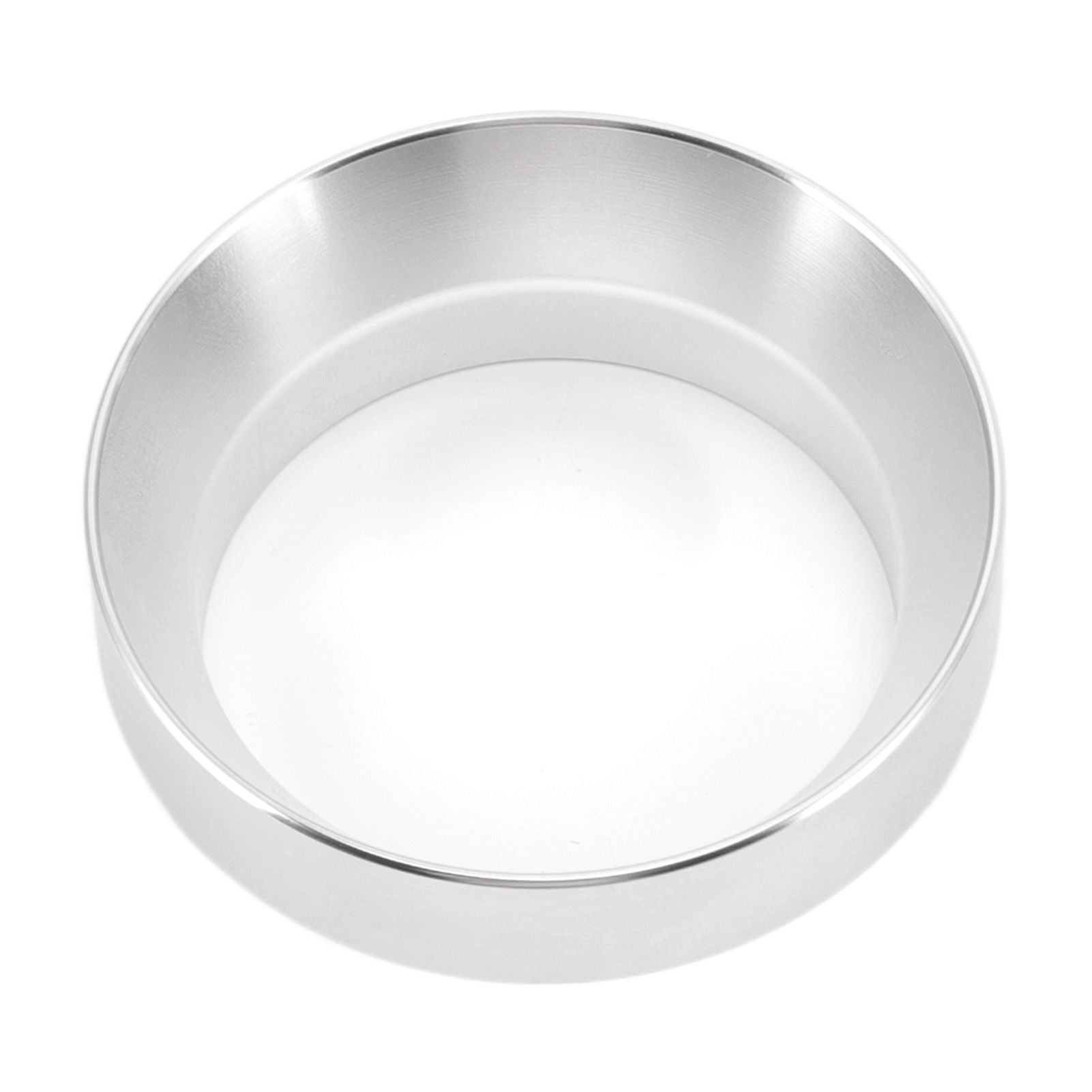 53mm Coffee Dosing Funnel Aluminum Alloy Magnetic Coffee Powder Dosing Ring Anti Flying Powder Receiving Ring Silver