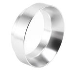 53mm Coffee Dosing Funnel Aluminum Alloy Magnetic Coffee Powder Dosing Ring Anti Flying Powder Receiving Ring Silver