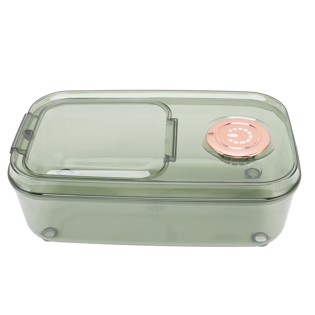 Transparent Rice Grain Storage Container Insect Proof Food Bucket Container with Flip Lid Measuring Cup 10KG Transparent Green
