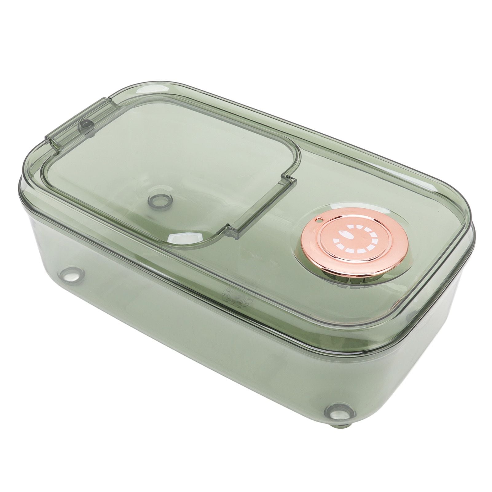 Transparent Rice Grain Storage Container Insect Proof Food Bucket Container with Flip Lid Measuring Cup 10KG Transparent Green