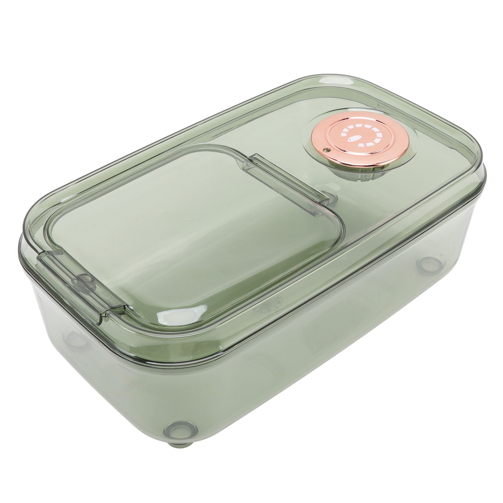Transparent Rice Grain Storage Container Insect Proof Food Bucket Container with Flip Lid Measuring Cup 10KG Transparent Green