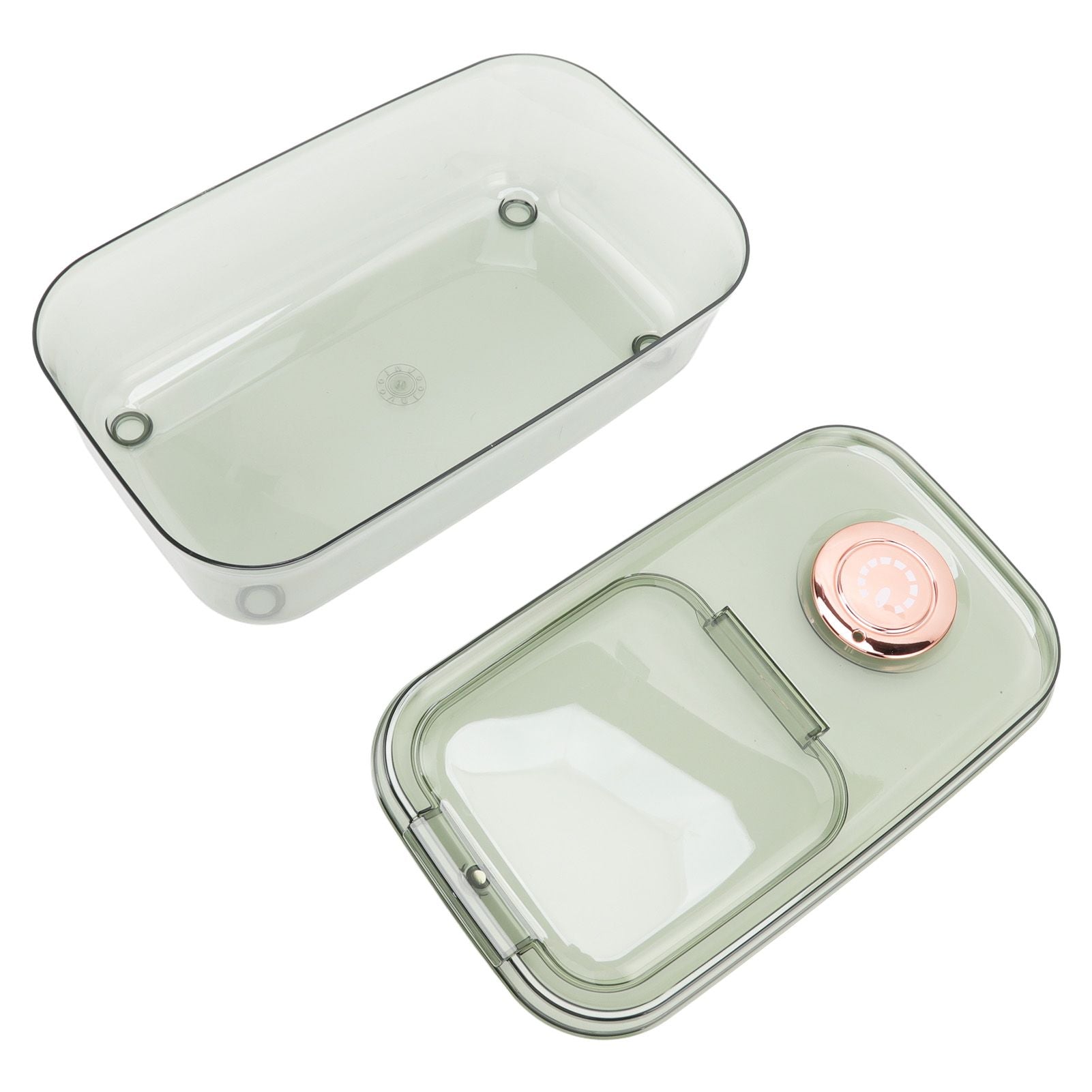 Transparent Rice Grain Storage Container Insect Proof Food Bucket Container with Flip Lid Measuring Cup 10KG Transparent Green