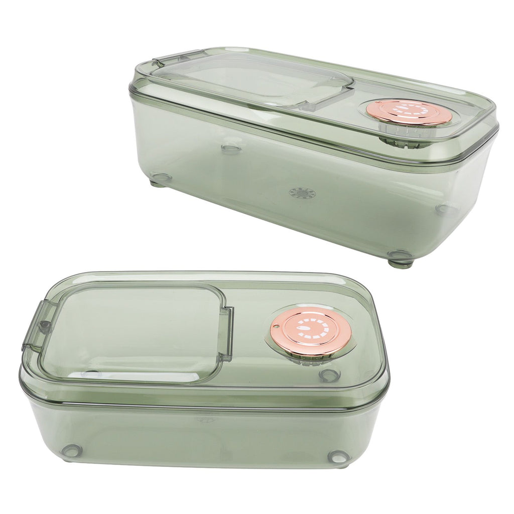 Transparent Rice Grain Storage Container Insect Proof Food Bucket Container with Flip Lid Measuring Cup 10KG Transparent Green