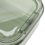 Transparent Rice Grain Storage Container Insect Proof Food Bucket Container with Flip Lid Measuring Cup 10KG Transparent Green