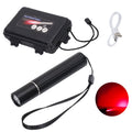 LED Therapy Flashlight Aluminum Alloy 2200mah 9W Rechargeable Handheld Lamp 630nm 660nm 850nm Red Infrared Torch