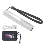 Infared Light Therapy Flashlight 630nm 660nm 850nm Stainless Steel LED Infrared Light with Sling for Ankle