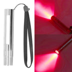 Infared Light Therapy Flashlight 630nm 660nm 850nm Stainless Steel LED Infrared Light with Sling for Ankle
