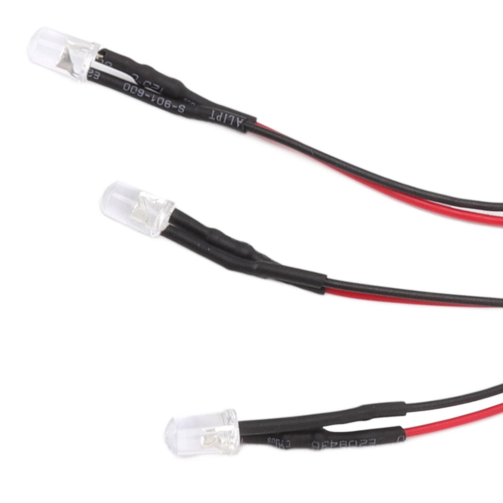 10pcs Lights Emitting Diodes 5mm Prewired Electronic LED Light Diodes for Decoration 5‑12V Blue Light