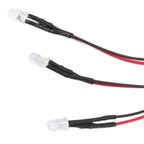10pcs Lights Emitting Diodes 5mm Prewired Electronic LED Light Diodes for Decoration 5‑12V Blue Light