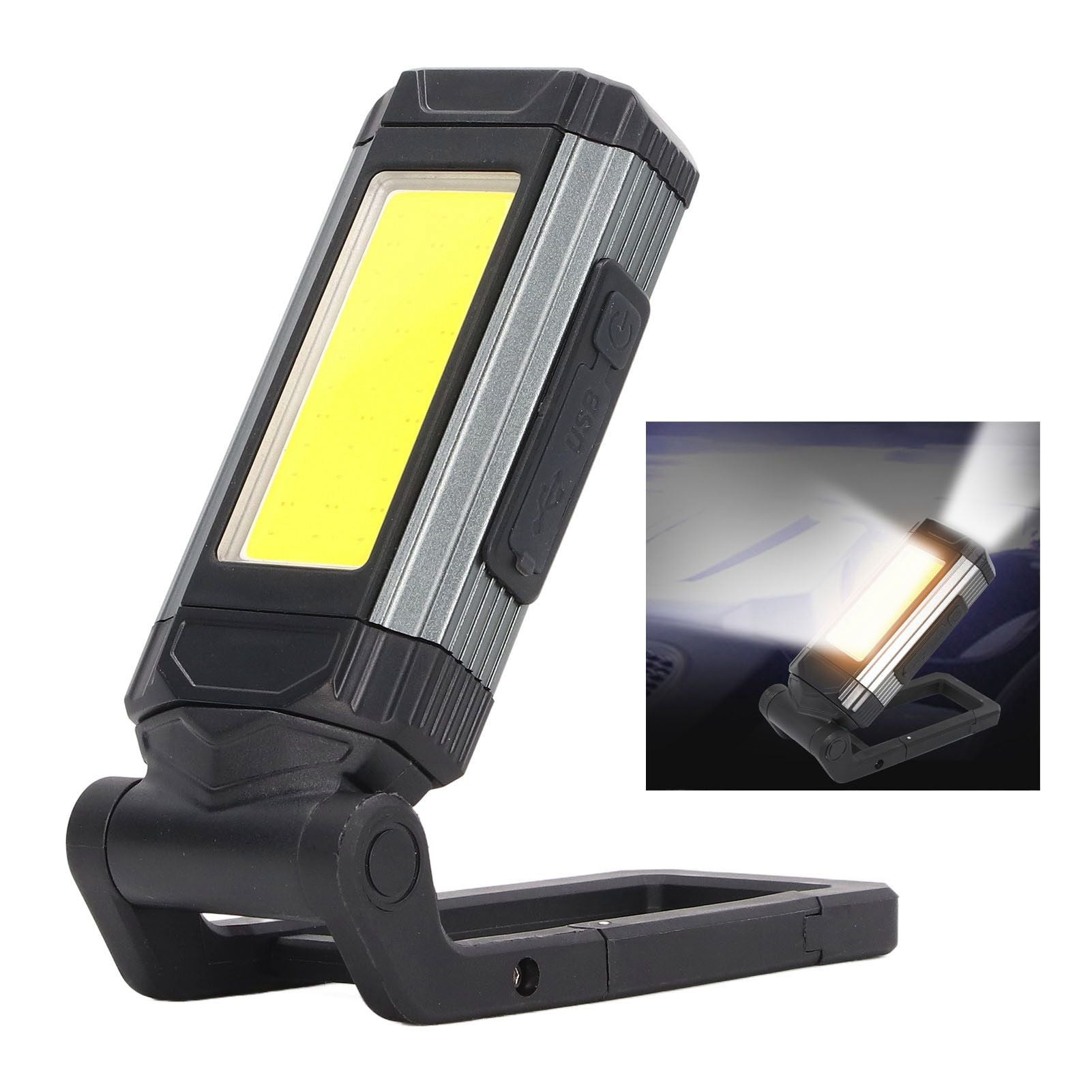 COB Work Light Magnetic USB Rechargeable LED Flashlight Camping Light Dimming Light Torch
