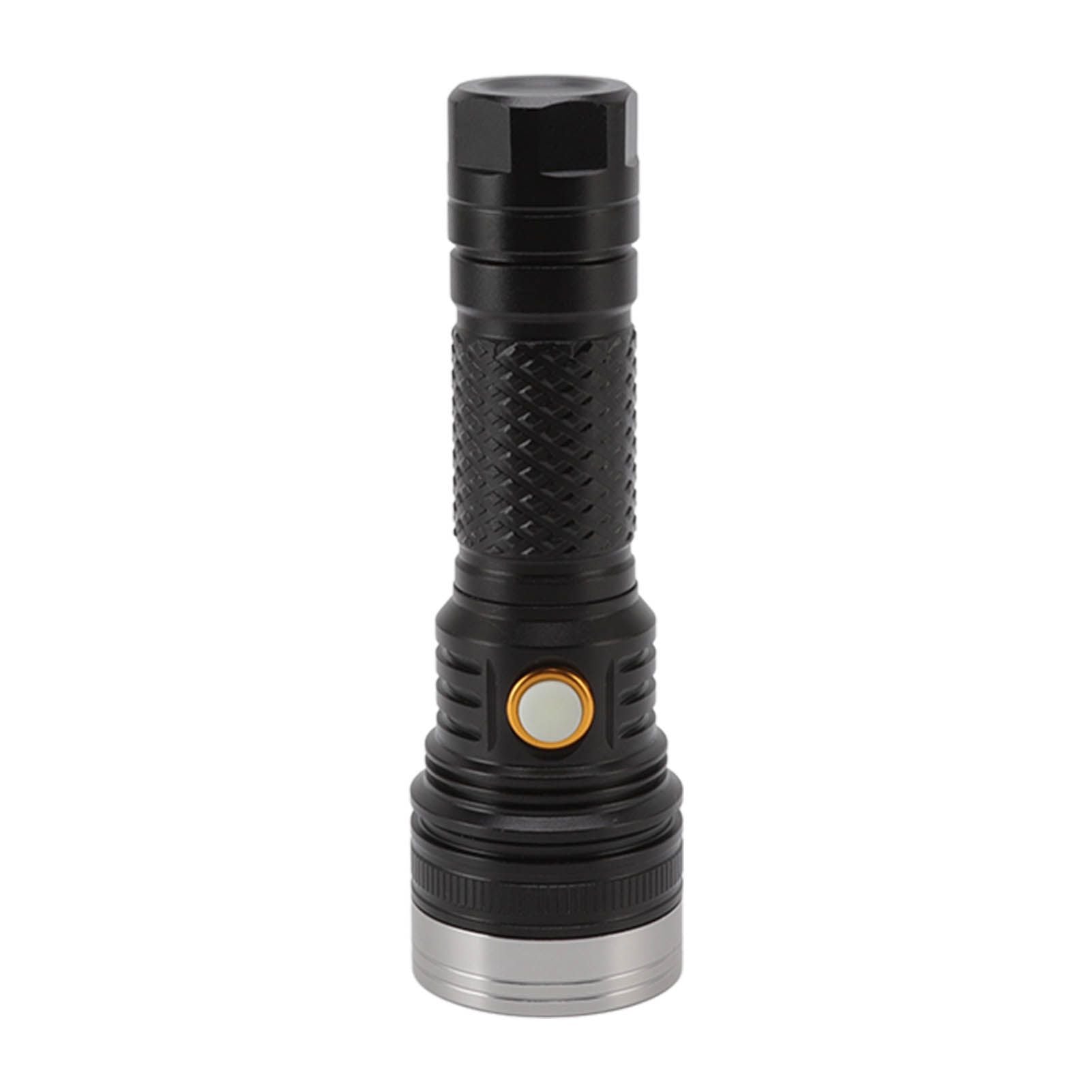 LED Flashlight 2 Levels High Brightness SST40 Wick White Light Life Waterproof Portable Outdoor Flashlight for Home Adventure