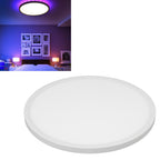 LED Flush Mount Ceiling Light 11.4inch Dimmable 3 Light Modes RGB Light Waterproof Round Ceiling Light for Bedroom 110‑240V