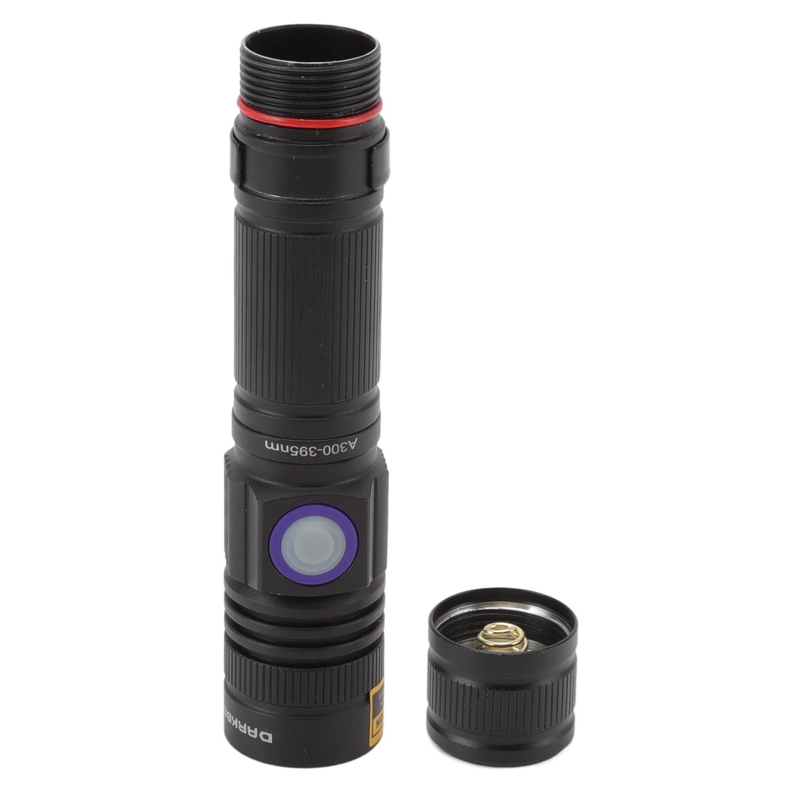 Ultraviolet Flashlight Zoomable UV Detection Lamp Waterproof LED Flashlight 300‑395nm Wavelength
