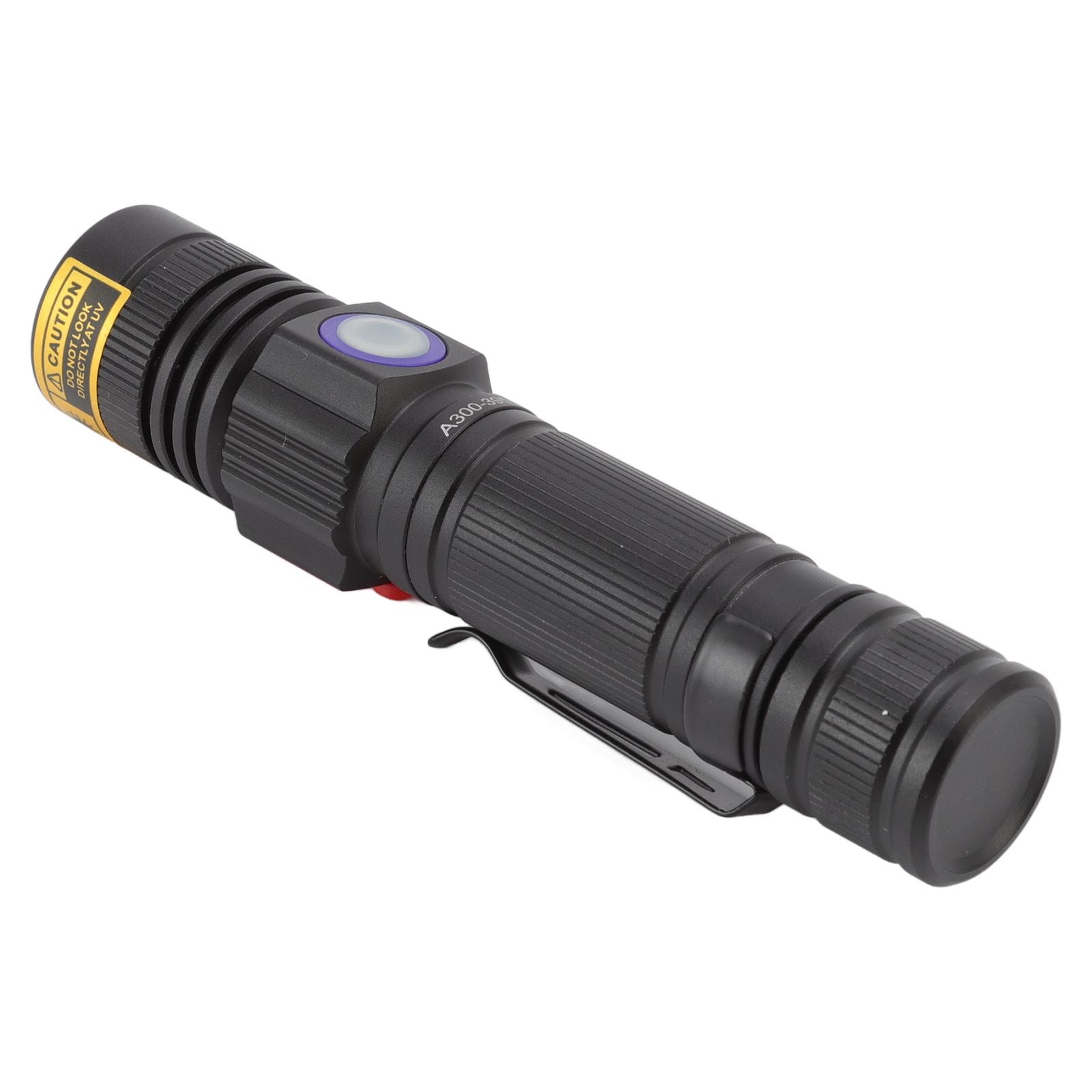 Ultraviolet Flashlight Zoomable UV Detection Lamp Waterproof LED Flashlight 300‑395nm Wavelength