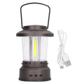 Outdoor Bluetooth Speaker Light Retro Style 2 Modes USB Power Supply IP65 Waterproof Bluetooth Music Camping Lantern Yellow Light