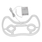 LED Neon Sign Game Controller Shaped 11inx7.5in LED Safe PVC ABS Battery USB Powered Gamepad Neon Sign for Bedroom Party