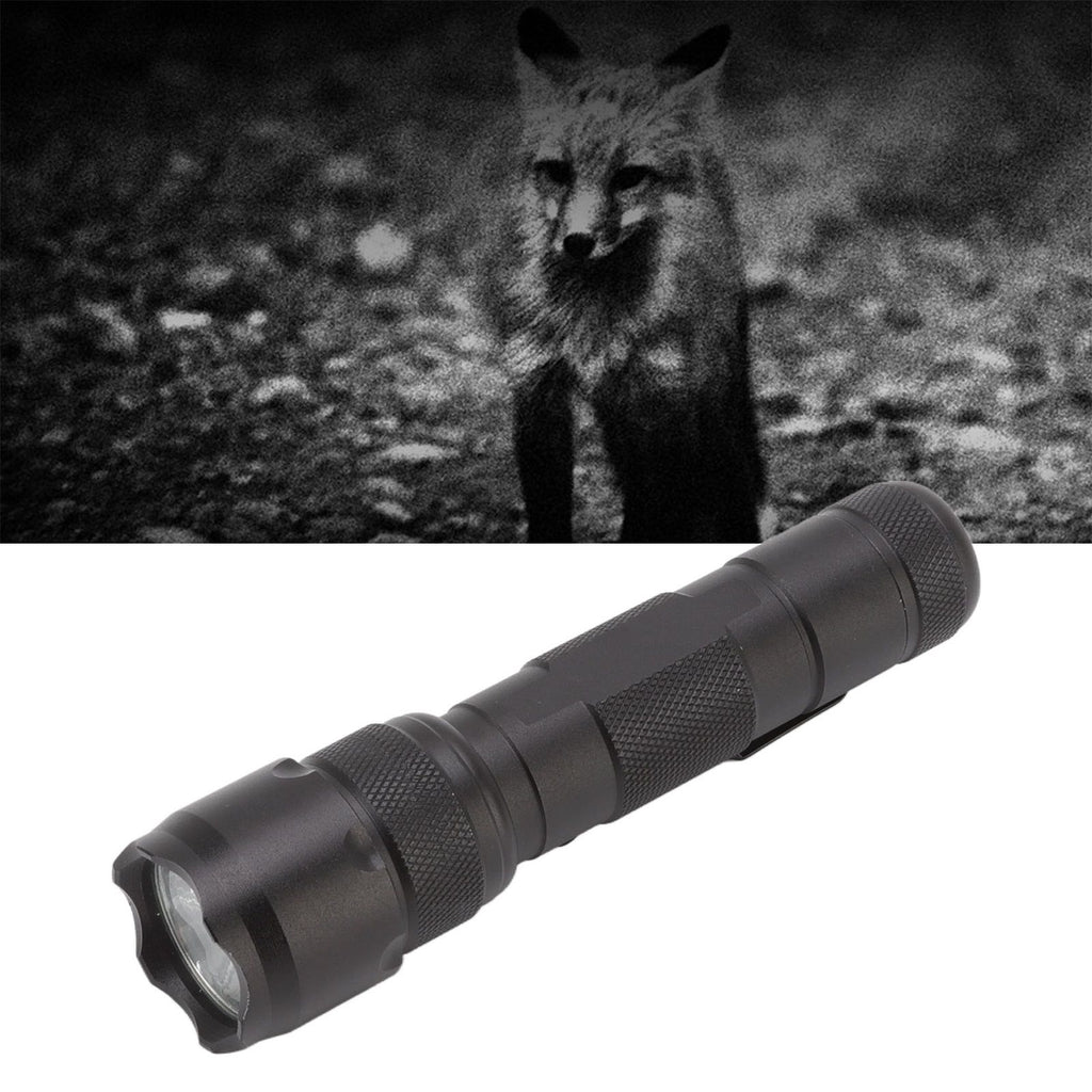 IR Light Torch 850nm Aluminium Alloy Night Vision Flashlight for Hunting Photography Fill Light Black