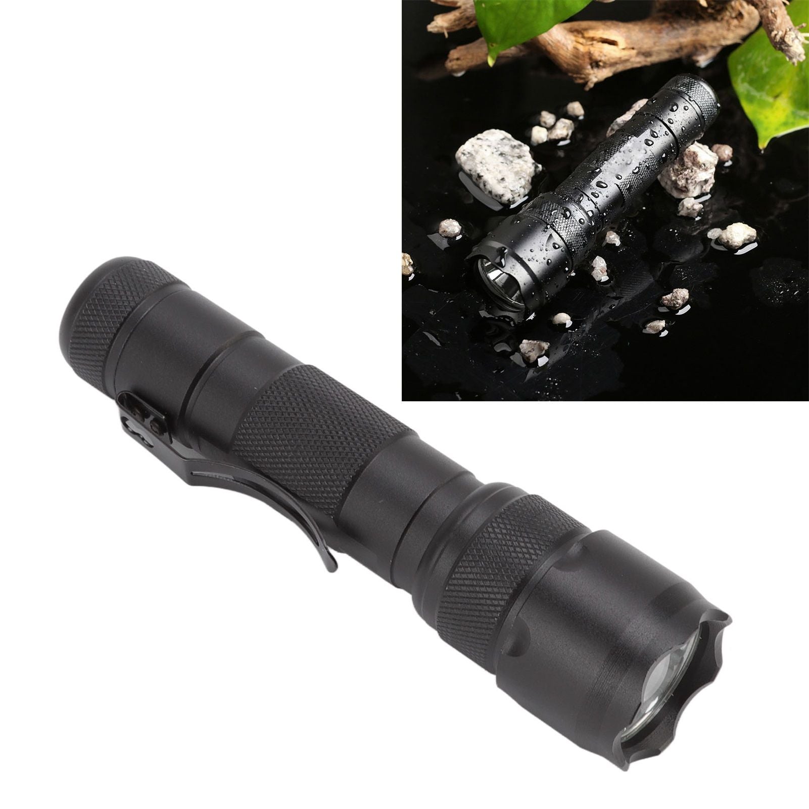 IR Light Torch 850nm Aluminium Alloy Night Vision Flashlight for Hunting Photography Fill Light Black