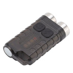 V3 Mini Keychain Flashlight USB Rechargeable Small Flashlight Outdoor Waterproof Camping Hiking Maintenance Lights Portable Magnetic Flashlight Black