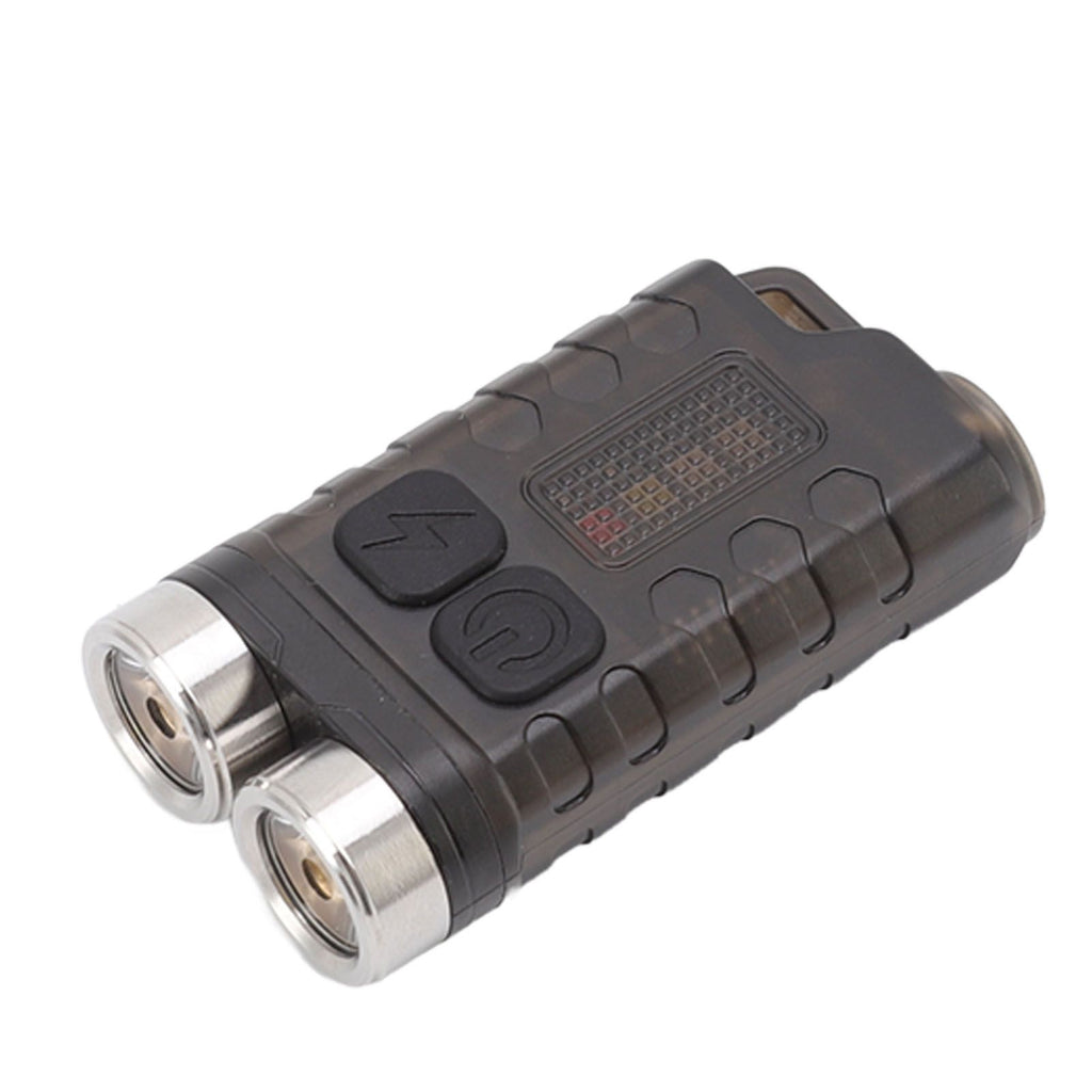 V3 Mini Keychain Flashlight USB Rechargeable Small Flashlight Outdoor Waterproof Camping Hiking Maintenance Lights Portable Magnetic Flashlight Black
