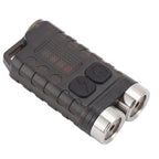 V3 Mini Keychain Flashlight USB Rechargeable Small Flashlight Outdoor Waterproof Camping Hiking Maintenance Lights Portable Magnetic Flashlight Black