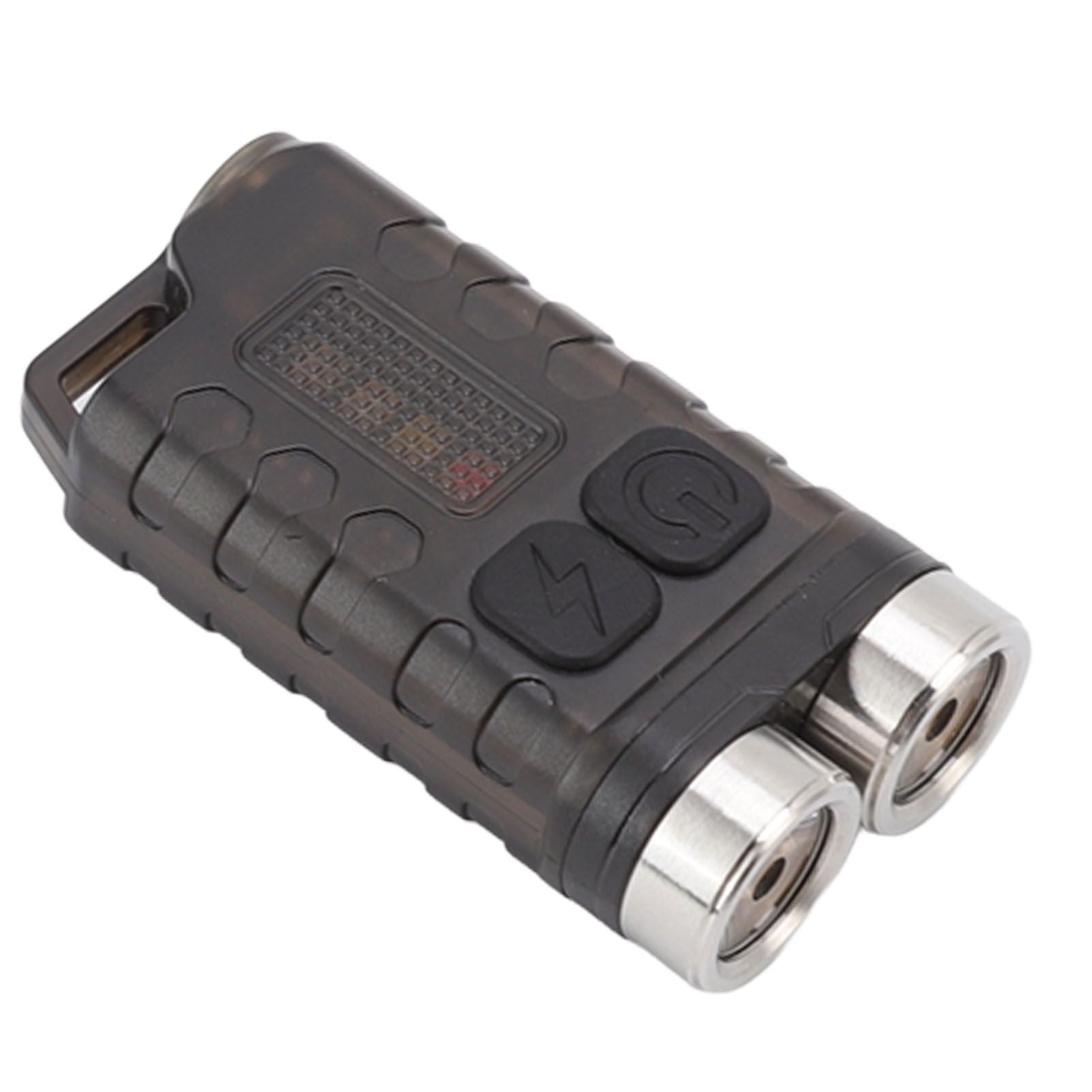 V3 Mini Keychain Flashlight USB Rechargeable Small Flashlight Outdoor Waterproof Camping Hiking Maintenance Lights Portable Magnetic Flashlight Black