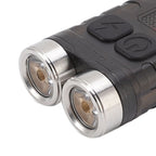 V3 Mini Keychain Flashlight USB Rechargeable Small Flashlight Outdoor Waterproof Camping Hiking Maintenance Lights Portable Magnetic Flashlight Black