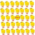 60PCS Mini Easter Chicks Yellow Easter Decoration Toy Spring Home Garden Decor Party Favors and Gifts for Kids