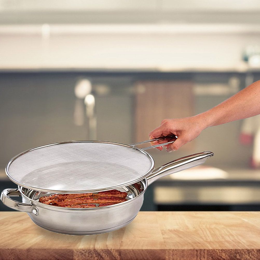 Kitchen Splatter Screen Stainless Steel Splatter Guard Fine Mesh Screen